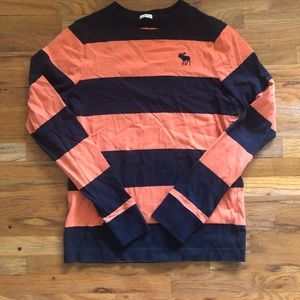 Abercrombie Long Sleeve Wide Stripe Tee